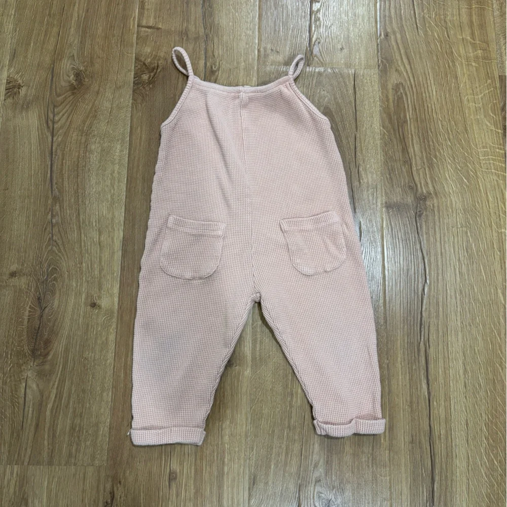 Zara Waffle Jumpsuit Romper